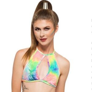 Little Black Diamond Rainbow Halter